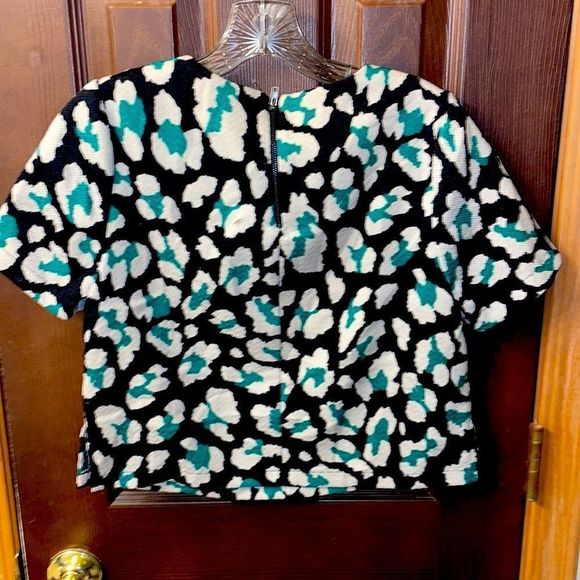 Ark and Co. size small black and green printed top. - Picture 3 of 3
